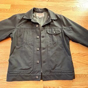 Filson Tin Cloth Short Lined Cruiser Jacket - Black - S